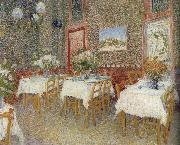 Vincent Van Gogh Interieur of a restaurant Spain oil painting artist